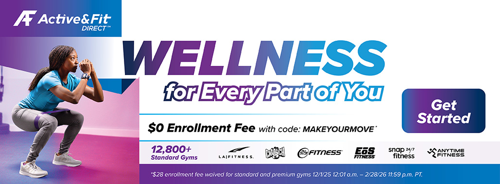 Active and Fit Direct promotional banner