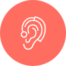 ear with hearing aid