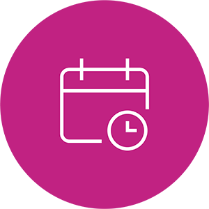 calendar with clock